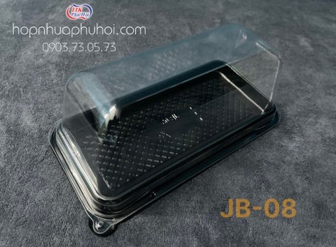  Hộp nhựa đế đen đựng bánh JB08