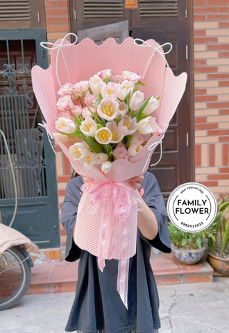 Hoa tulip ' bó hoa tulip tặng bạn gái nhân ngày 20-10 ! Giao hoa nhanh