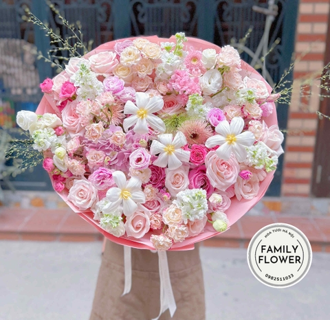 Bó hoa hồng sinh nhật tặng sinh nhật vợ ở Hà Nội ! Mua hoa tặng vợ Hà Nội