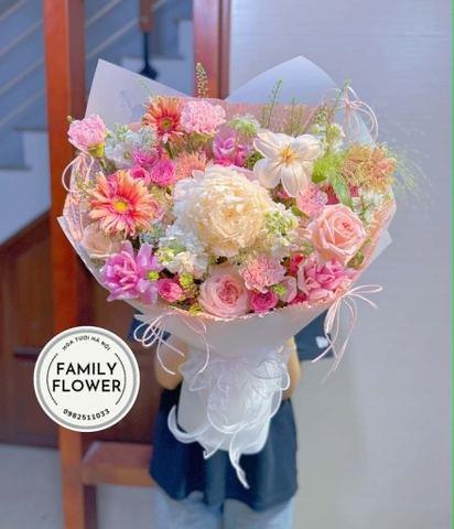Bó hoa tặng bạn gái người yêu quận Ba Đình ,Cầu Giấy Hà Nội, family flower , hoa sinh nhật Hà Nội
