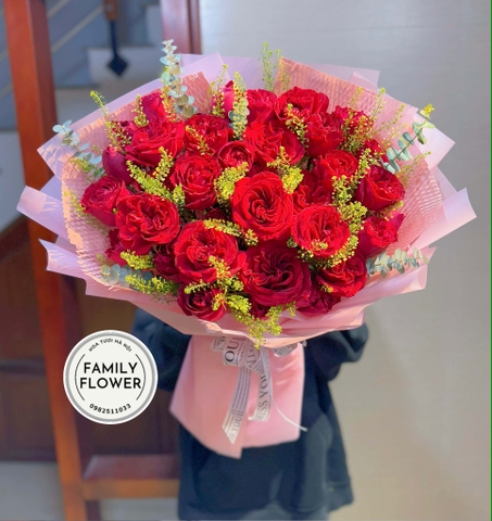 Bó hoa hồng đỏ tặng bạn gái nhân dịp valentine Hà Nội ! Hoa tươi Hà Nội ! Hoa valentine Hà Nội !