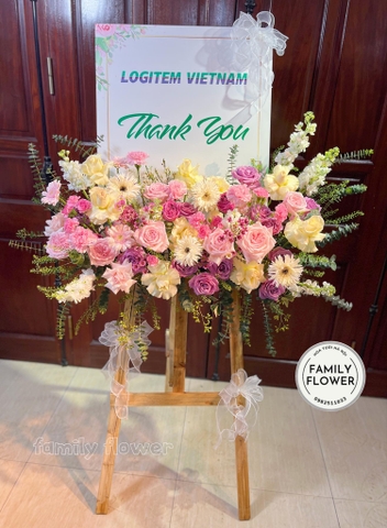 Kệ hoa khung tranh chúc mừng sự kiện ở quận Ba Đình , Hoàn Kiếm Hà Nội ! Hoa khai trương Hà Nội