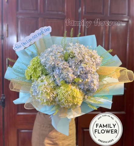 Bó hoa cẩm tú cầu ! Hoa cẩm tú cầu tặng bạn gái ! Hoa tươi Đống Đa Hà Nội