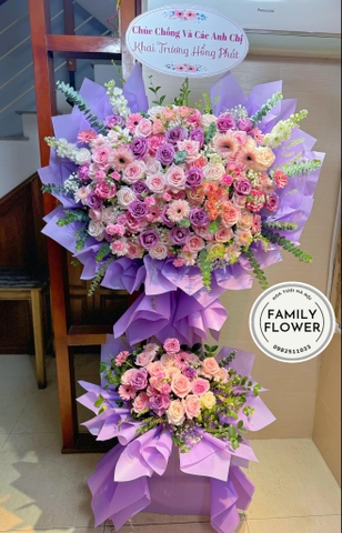 Kệ hoa 2 tầng chúc mừng khai trương quận Cầu Giấy , Nam Từ Liêm Hà Nội ! Hoa  khai  trương Hà Nội