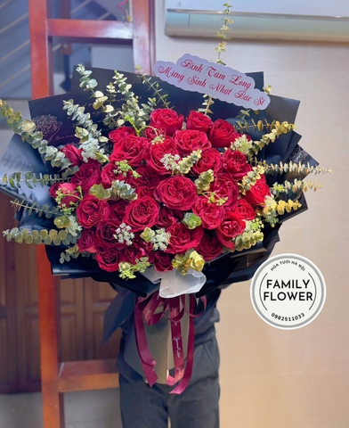 Bó hồng đỏ ohara tặng chúc mừng sinh nhật tại quận Ba Đình Hà Nội ! Mua hoa tươi online tại Hà Nội