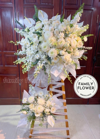 Hoa viếng ở Hà Nội ! Kệ hoa tang , hoa chia buồng ở Hà Nội ! Hoa Hà Nội