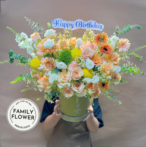 Hộp hoa tươi tặng chúc mừng sinh nhật tại Ba Đình Hà Nội ! Hoa tươi Hà Nội ! Mua hoa online tại Ba Đình Hà Nội