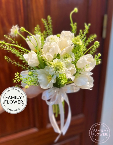 Bó hoa cưới cầm tay cô dâu tại Hà Nội ! Hoa tươi Hà Nội