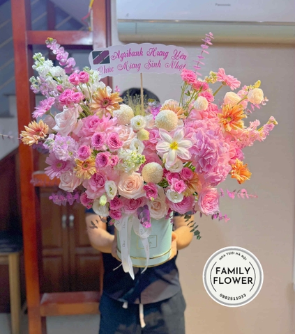 Lẵng hoa sinh nhật ! Hoa tặng sinh nhật quận Cầu Giấy Hà Nội ! Hoa sinh nhật Hà Nội