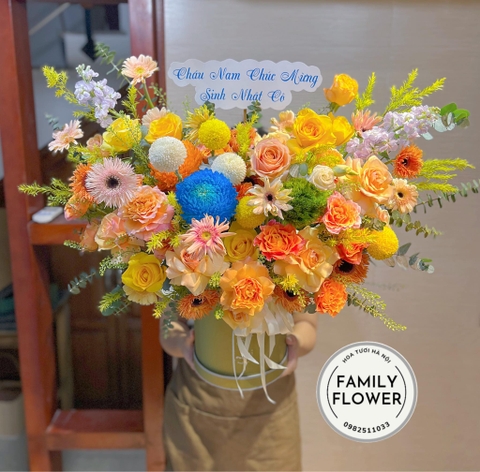 Hộp hoa tặng sinh nhật ở quận Ba Đình Tây Hồ Hà Nội ! Hoa sinh Nhật Hà Nội