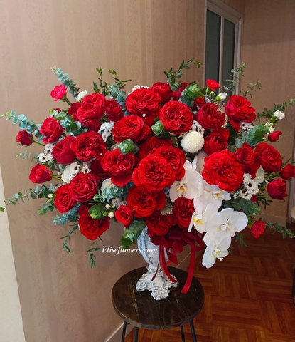 Bình hoa VIP hồng Ohara tặng sếp, đối tác tại Hà Nội - Hoa tặng sinh nhật - đặt hoa online