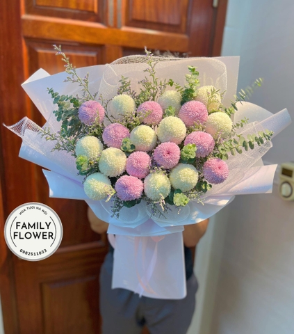 Bó hoa ping-pong tặng mẹ , người yêu ở Hà Nội ! Hoa tươi Hà Nội