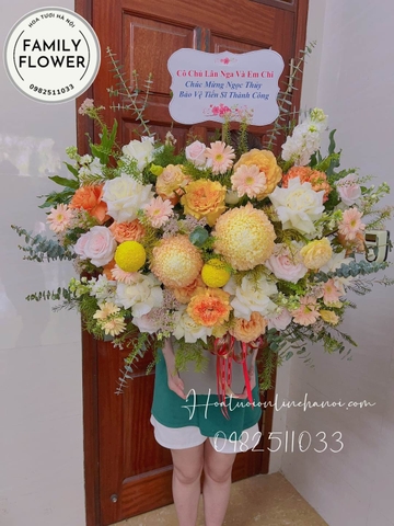 Hoa chúc mừng Hà Nội ! Lẵng hoa  chúc mừng tốt nghiệp ở quận Cầu Giấy