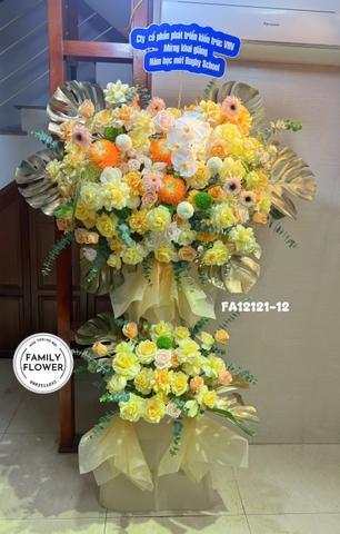 Kệ Hoa Khai Giảng Hà Nội – Lẵng Hoa Chúc Mừng Năm Học Mới | Family Flower