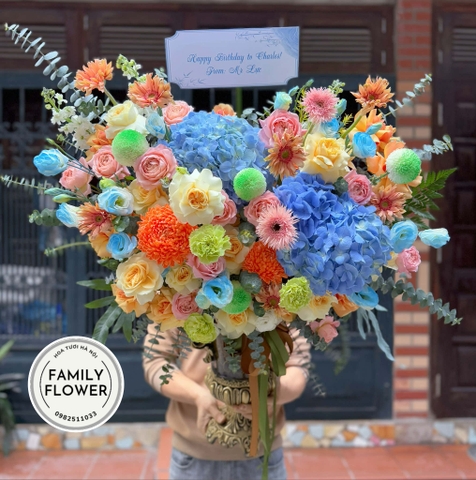 Bình hoa tặng sinh nhật sếp nam ! Đối tác quan trọng ! Hoa sinh nhật Ba Đình !