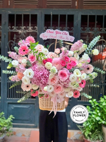 Lẵng hoa 20 tháng 10 - Lẵng hoa chúc mừng sinh nhật - Hoa tươi Hà Nội