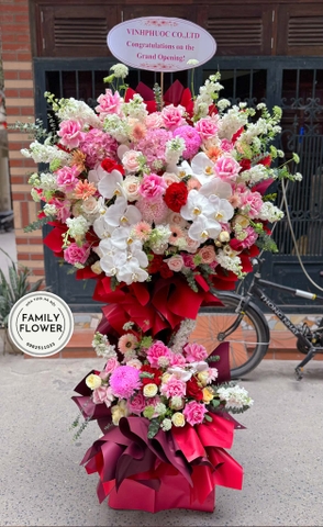 Kệ hoa chúc mừng khai trương ! Hoa khai trương Hà Nội ! Mua hoa tươi Hà Nội