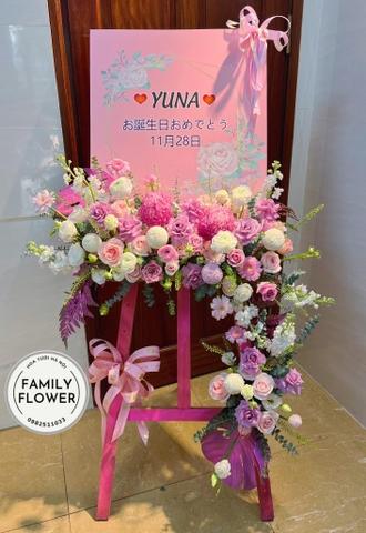 Kệ hoa khung tranh tặng khai trương ở Hà Nội ! Điện hoa hà nội , mua hoa tươi Hà Nội