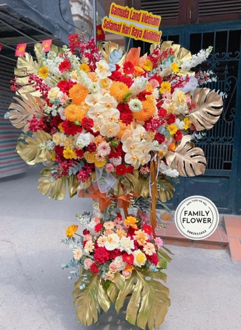 Kệ hoa vip sang trọng tặng đối tác quan trọng nhân dịp khai trương , sự kiện ở Hà Nội ! Hoa tươi Hà Nội