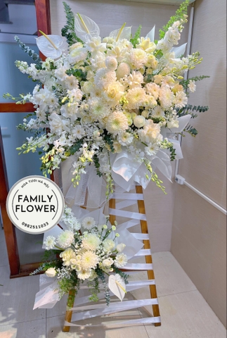 Hoa viếng ở Hà Nội ! Kệ hoa tang , hoa chia buồng ở Hà Nội ! Hoa Hà Nội