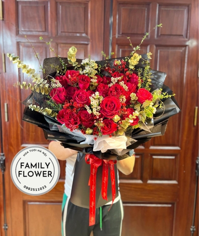 Bó hoa hồng đỏ tặng ngươi yêu nhân dịp 8 tháng 3 ở quận Ba Đình Hà Nội ! Hoa 8tháng 3