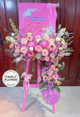 Kệ hoa khung tranh chúc mừng khai trương tại Cầu Giấy Hà Nội ! Hoa khai trương Hà Nội ! Mua hoa tươi tại Hà Nội