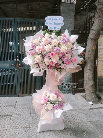 Kệ hoa chúc mừng khai trương phát tài, phát lộc - Hoa khai trương Hà Nội