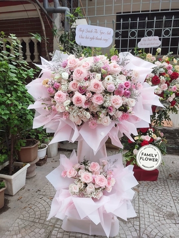 Cây hoa tone hồng sang trọng tặng sự kiện , khai trương , hội nghị đẹp tại Hà Nôi - Hoa khai trương Hà Nội