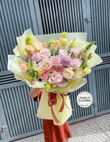 Bó hoa chúc mừng sinh nhật - Kỷ niệm ngày cưới tại Hà Nội - Hoa tươi Hà Nội.