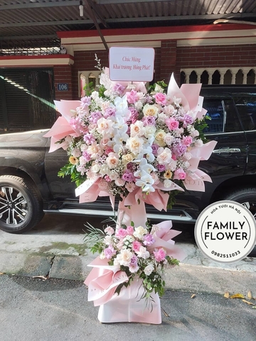 Kệ sang trọng chúc mừng sự kiện, hội nghị, khai trương đẹp tại Hà Nội - Hoa tươi Hà Nội