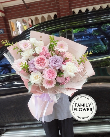 Bó hoa chúc mừng - Family Flower - Hoa tươi Hà Nội