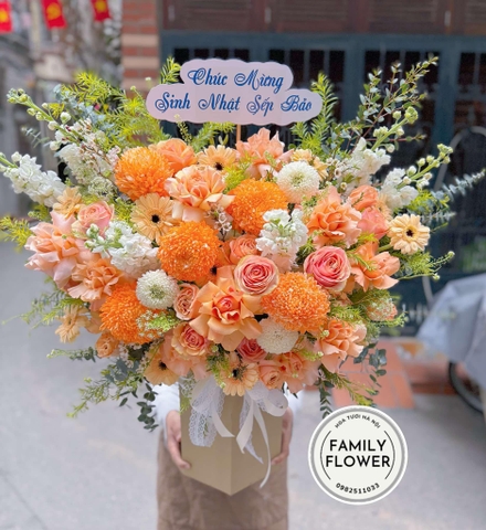 Lẵng hoa tặng sếp ở Hà Nội ! Hoa sinh nhật Hà Nội !