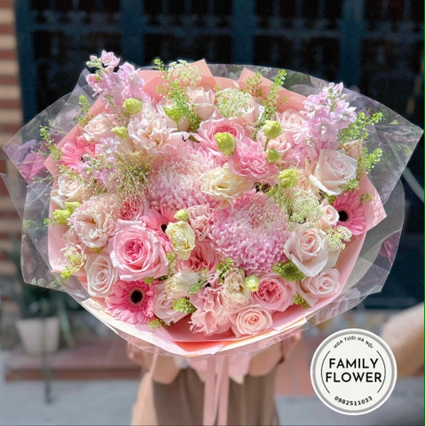 Bó hoa tặng sinh nhật mẹ  ở quận Đống Đa , Ba Đình Hà Nội ! Hoa sinh nhật Hà Nội