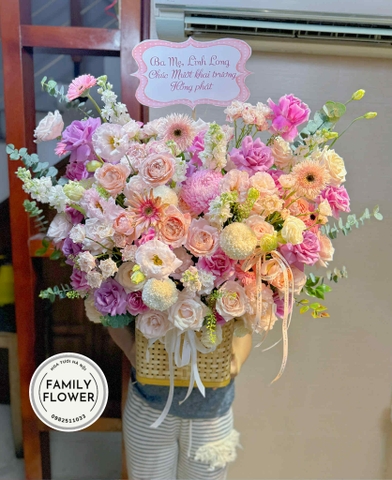 Lẵng hoa mừng khai trương hồng phát quận Thanh Xuân Hà Nội ! Hoa khai trương Hà Nội ! Hoa khai trương