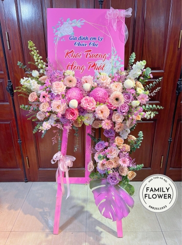 Kệ hoa khung tranh chúc mừng khai trương tại Cầu Giấy Hà Nội ! Hoa khai trương Hà Nội ! Mua hoa tươi tại Hà Nội