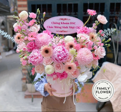 Lẵng hoa tặng sinh nhật quận Cầu Giấy Hà Nội ! Hoa sinh nhật Cầu Giấy