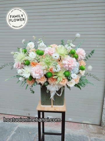 Lẵng Hoa Chúc Mừng Sếp Thăng Chức tại Hà Nội . Hoa Chúc Mừng Hà Nội .Lẵng Hoa Đẹp