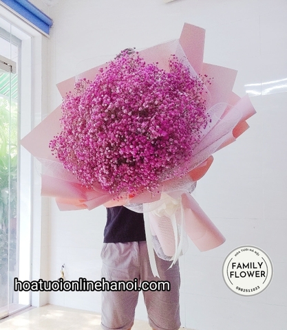 Bó hoa baby hồng tặng bạn gái, ngườii yêu, bà xã , nhân dịp sinh nhật , kỷ niệm yêu nhau ở Hà Nội
