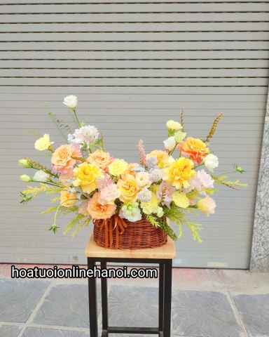 Lẵng hoa chúc mừng chị gái thân yêu đẹp tại CẦU GIẤY - HÀ NỘI . Hoa sinh nhật Hà Nội.