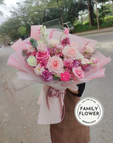 Bó hoa hồng đẹp tặng sinh nhật, Bó hoa hồng đẹp mừng sinh nhật tại Hà Nội