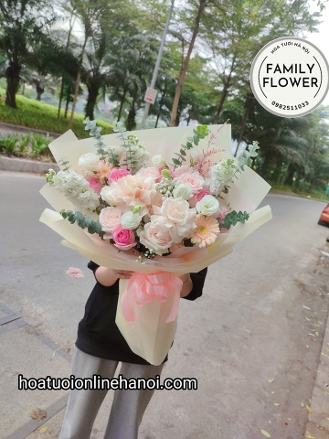 Bó hoa hồng kỷ niệm ngày cưới đẹp ở quận CẦU GIẤY - BA ĐÌNH - HÀ NỘI