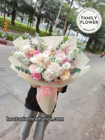 Bó hoa hồng kỷ niệm ngày cưới đẹp ở quận CẦU GIẤY - BA ĐÌNH - HÀ NỘI