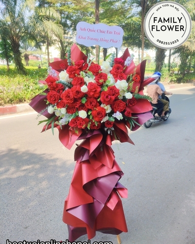 Hoa khai trương Hà Nội. Cây hoa chúc mừng khai trương, sự kiện tại quận Ba Đình - Hà Nội