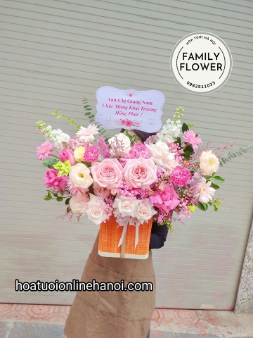 Hoa khai trương Hà Nội - Lẵng hoa chúc mừng khai trương tại Hà Nội