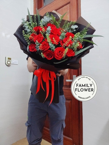 Bó hoa hồng đỏ tặng sinh nhật, Bó hoa hồng đỏ tặng người yêu tại Hà Nội.