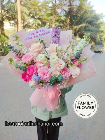 Hoa sinh nhật ! Bó hoa chúc mừng sinh nhật ở Quận Ba ĐÌnh - Hà Nội.