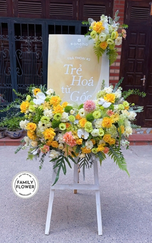 Kệ Hoa Khung Tranh Chúc Mừng Đẹp – Hoa Tươi Hà Nội