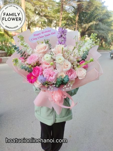 Hoa sinh nhật ! Bó hoa chúc mừng sinh nhật ở Quận Ba ĐÌnh - Hà Nội.