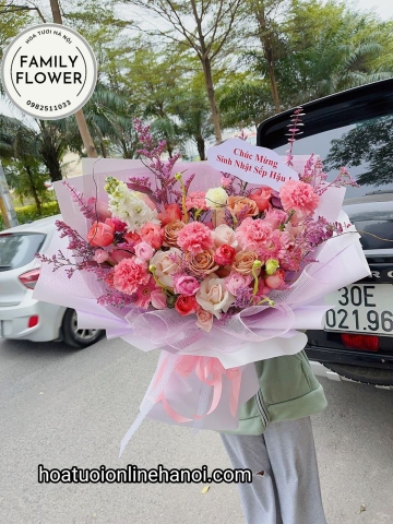 Hoa sinh nhật! Bó hoa chúc mừng sinh nhật sếp , chủ tịch đẹp tại Hà Nội