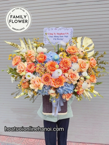 Hoa khai trương hà nội ! Lẵng hoa chúc mừng khai trương đẹp tại Hà Nội